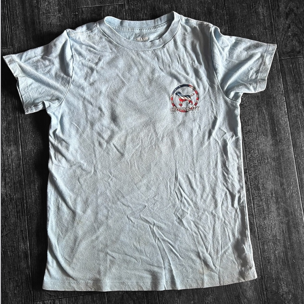 Crown & Ivy Kids Light Blue Tee